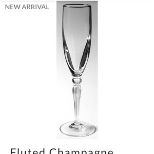 Pair Waterford champagne flutes